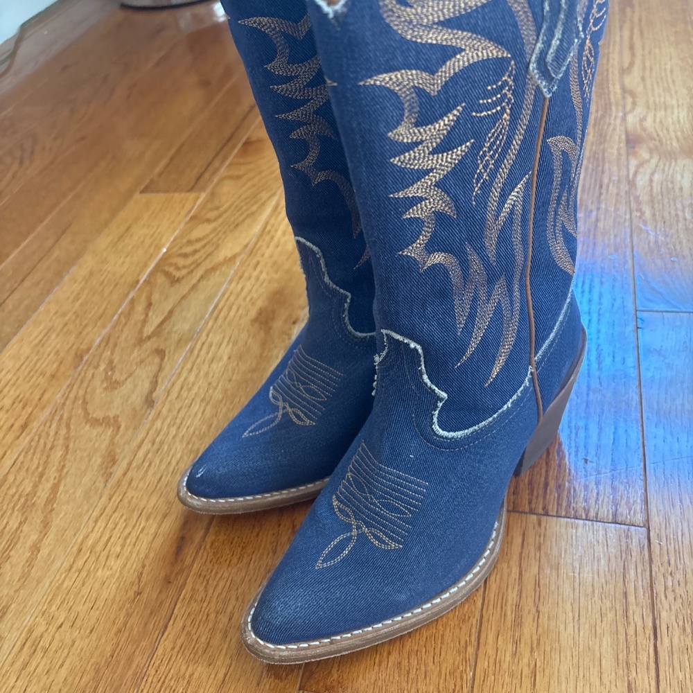 IDYLLWIND WOMEN'S CHARMED LIFE DENIM WESTERN BOOTS - ROUND TOE - Picture 7 of 7